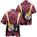 Arizona Cardinals Hawaiian Shirt Mickey Mouse Gift For Disney Lovers