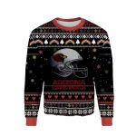 Arizona Cardinals Helmets Ugly Christmas Sweater