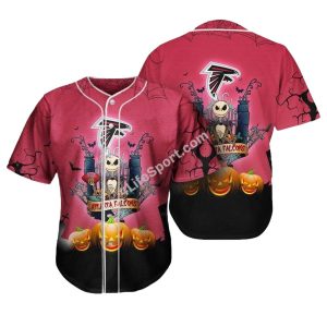 Arizona Cardinals Jack Skellington Halloween Baseball Jersey