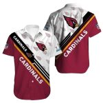 Arizona Cardinals Logo In My Heart Red White And Black Hawaiian Shirt