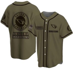 Arizona Cardinals Lovely Brown Baseball Jersey