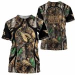 Arizona Cardinals Lovely Camo Hunting Logo AOP T Shirt