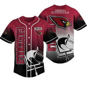Arizona Cardinals Lover Logo Halftone Baseball Jersey