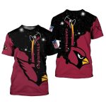Arizona Cardinals Lover Logo Red And Black AOP T Shirt