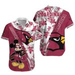 Arizona Cardinals Mickeys Tropical Hibiscus Hawaiian Shirt
