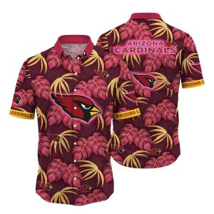 Arizona Cardinals Palm Leaves Hawaiian Shirt