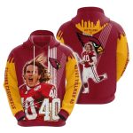 Arizona Cardinals Pat Tillman Signature Red Yellow AOP Hoodie