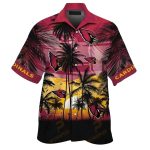Arizona Cardinals Red Beach Sunset Hawaiian Shirt