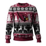 Arizona Cardinals Reindeer Football Ugly Christmas Sweater