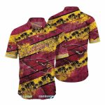 Arizona Cardinals Retro Palm Tree Yellow And Red Hawaiian Shirt