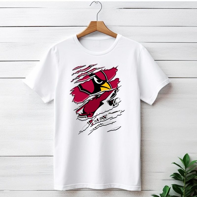 Arizona Cardinals Ripped Design Rah 028 T Shirt 1 T Shirt 1