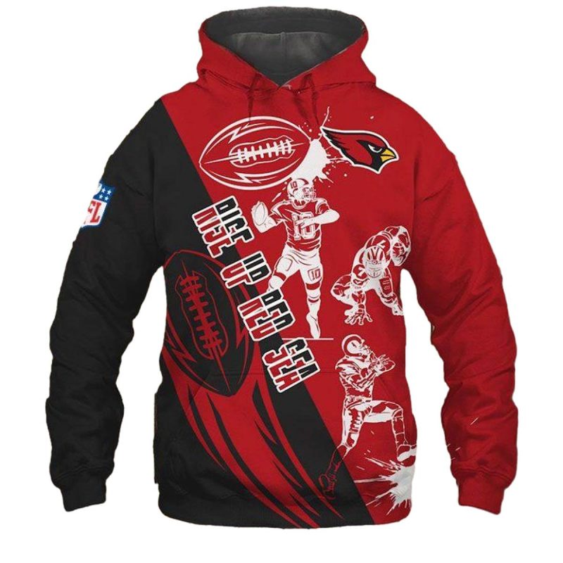 Arizona Cardinals Rise Up Red Sea Aop Hoodie 1