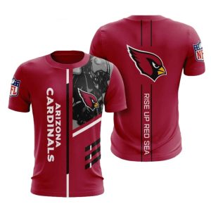 Arizona Cardinals Rise Up Red Sea AOP T Shirt