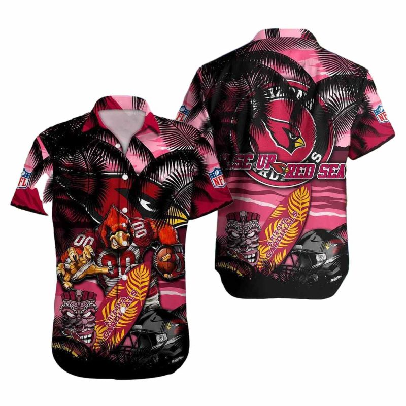 Arizona Cardinals Rise Up Red Sea Hawaiian Shirt 1