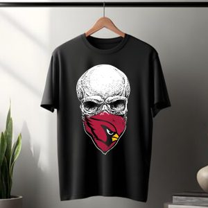 Arizona Cardinals Skull Bandana T-Shirt