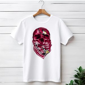 Arizona Cardinals Skull Bandana V5 T-Shirt