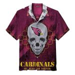 Arizona Cardinals Skull Graphic Hawaiian Shirt