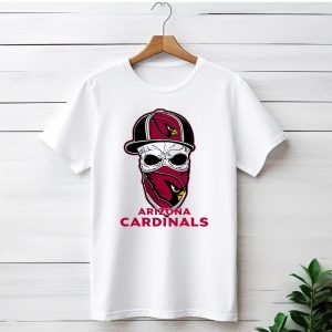 Arizona Cardinals Skull Hat T-Shirt