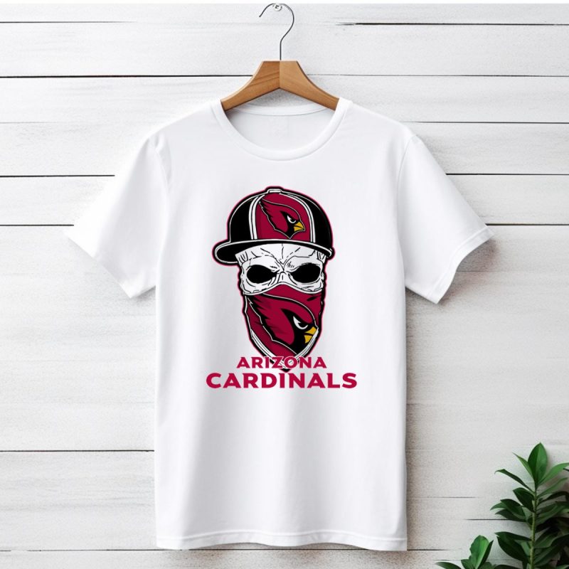Arizona Cardinals Skull Hat T Shirt 1 T Shirt 1