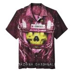 Arizona Cardinals Skull Helmet Hawaiian Shirt For Hardcore Fans