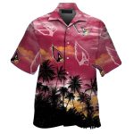 Arizona Cardinals Skyline Silhouette Hawaiian Shirt