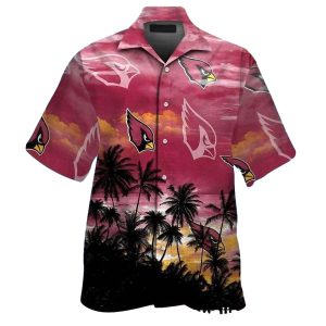 Arizona Cardinals Skyline Silhouette Hawaiian Shirt