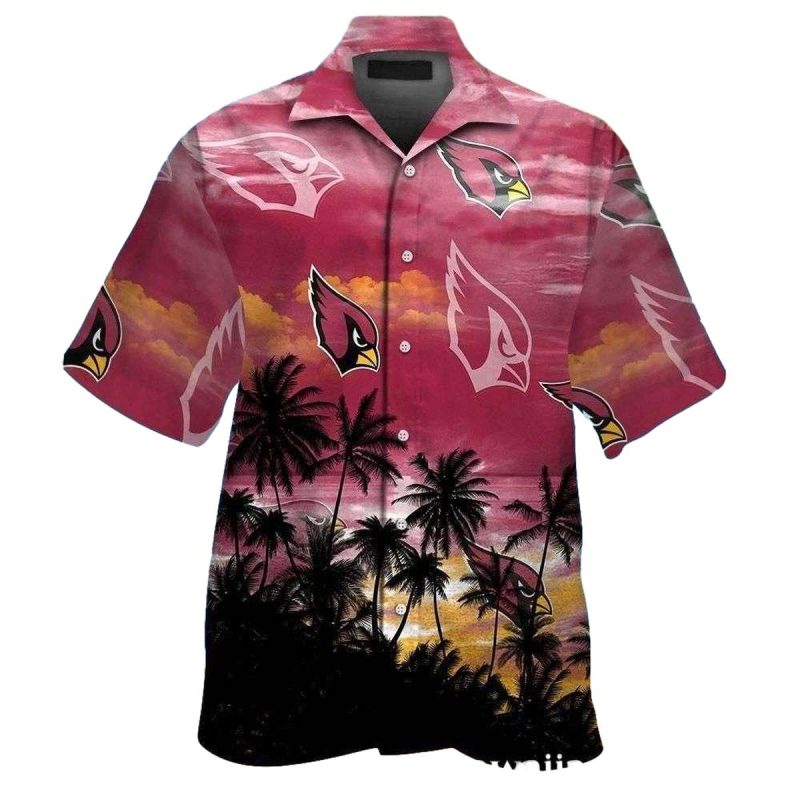 Arizona Cardinals Skyline Silhouette Hawaiian Shirt 1