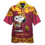 Arizona Cardinals Snoopy Hula Hawaiian Shirt