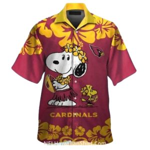Arizona Cardinals Snoopy Hula Hawaiian Shirt