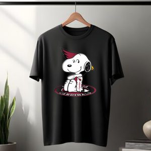 Arizona Cardinals Snoopy Peanuts Nfl Logo Mashup T-Shirt