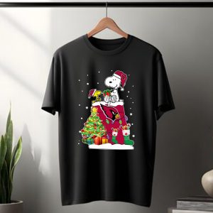 Arizona Cardinals Snoopy & Woodstock Christmas T Shirt