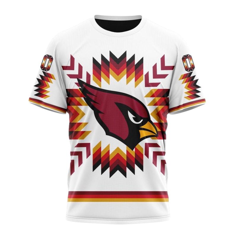 Arizona Cardinals Special Design With Native Pattern Aop T Shirt 1