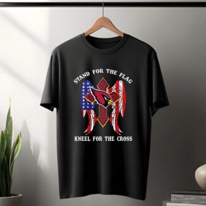 Arizona Cardinals Stand for the flag, kneel for the cross T Shirt