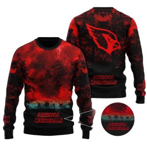Arizona Cardinals Stranger Things AOP Sweatshirt