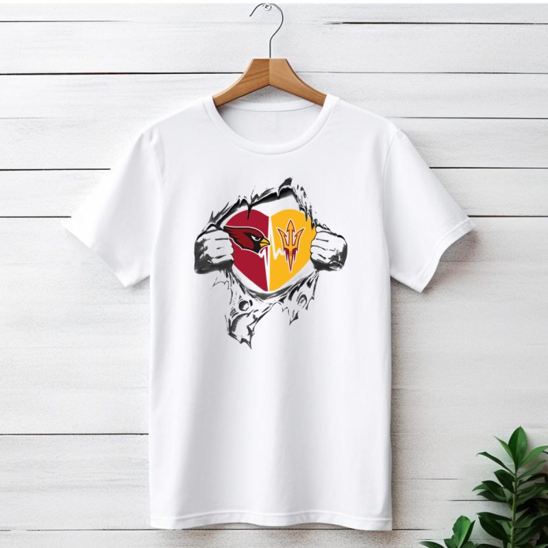Arizona Cardinals Sun Devils Its In My Heart T Shirt 1 T Shirt 1