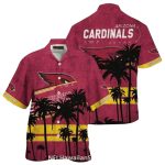 Arizona Cardinals Sunset Palm Tree Hawaiian Shirt For Summer