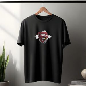 Arizona Cardinals Superman Logo Fan Crossover T-Shirt