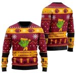 Arizona Cardinals Team Logo Cute Grinch Ugly Christmas Sweater