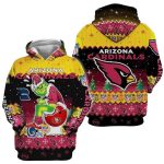 Arizona Cardinals The Grinch Toilet Ugly Christmas AOP Hoodie