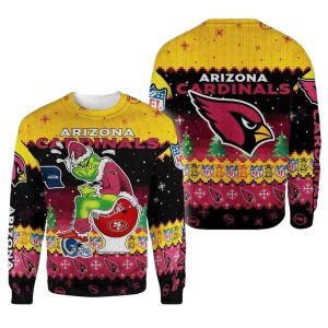 Arizona Cardinals The Grinch Toilet Ugly Sweater