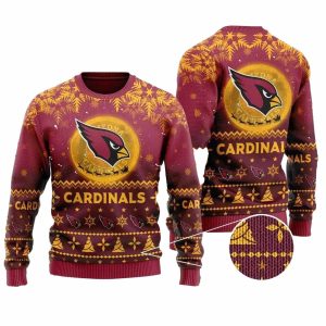 Arizona Cardinals The Nightmare Before Christmas Ugly Sweater