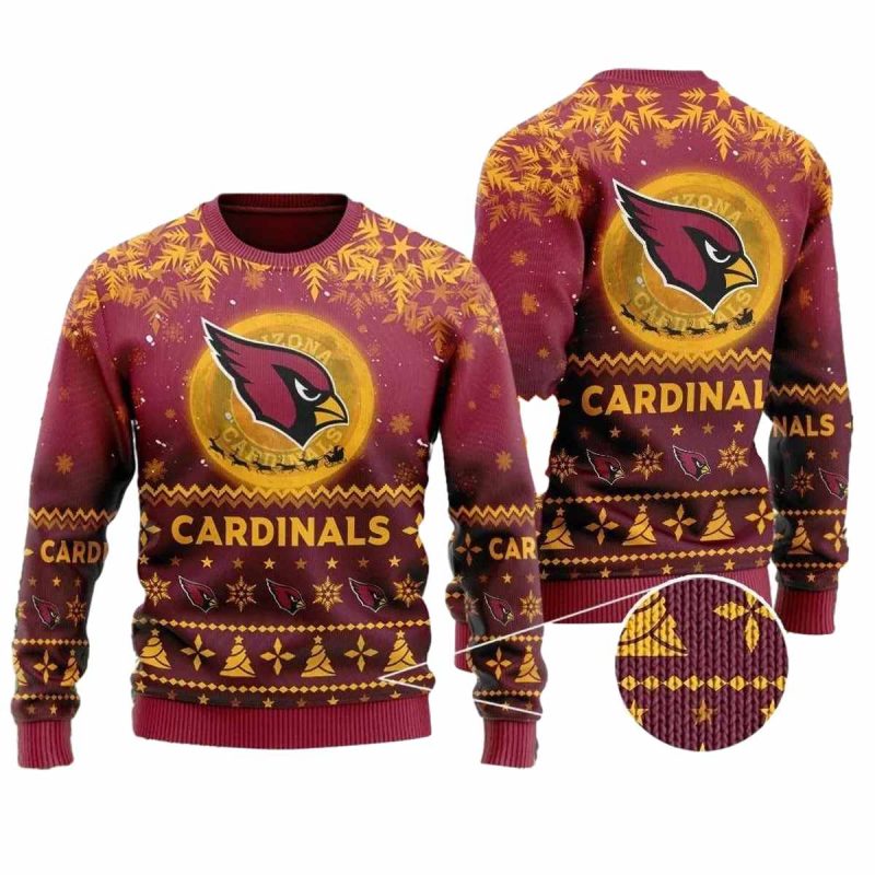 Arizona Cardinals The Nightmare Before Christmas Ugly Sweater 1