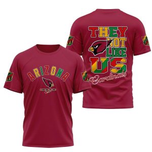 Arizona Cardinals They Not Like Us Juneteenth Freedom Day AOP T Shirt