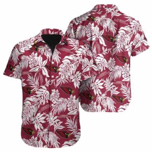 Arizona Cardinals Tropical Leafs Hawaiian Shirt