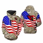 Arizona Cardinals US Flag Camo Veteran AOP Hoodie