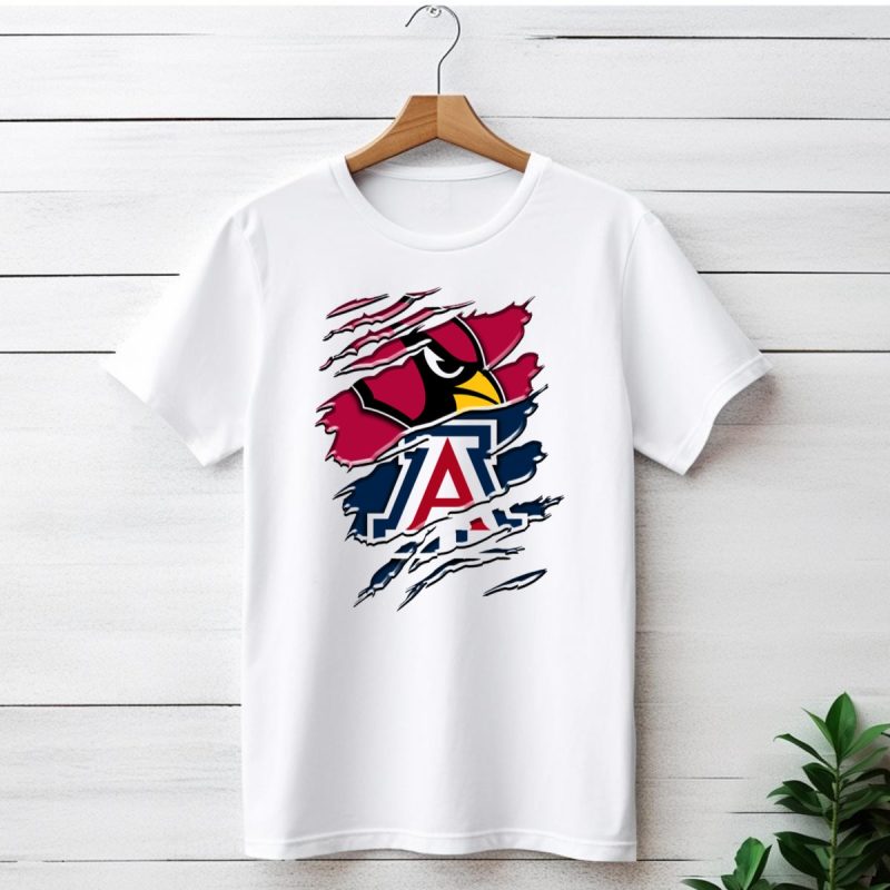 Arizona Cardinals University Of Arizona Wildcats Rah 031 T Shirt 1 T Shirt 1
