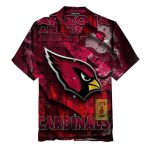Arizona Cardinals Vintage Red And Black Map Hawaiian Shirt For Fans