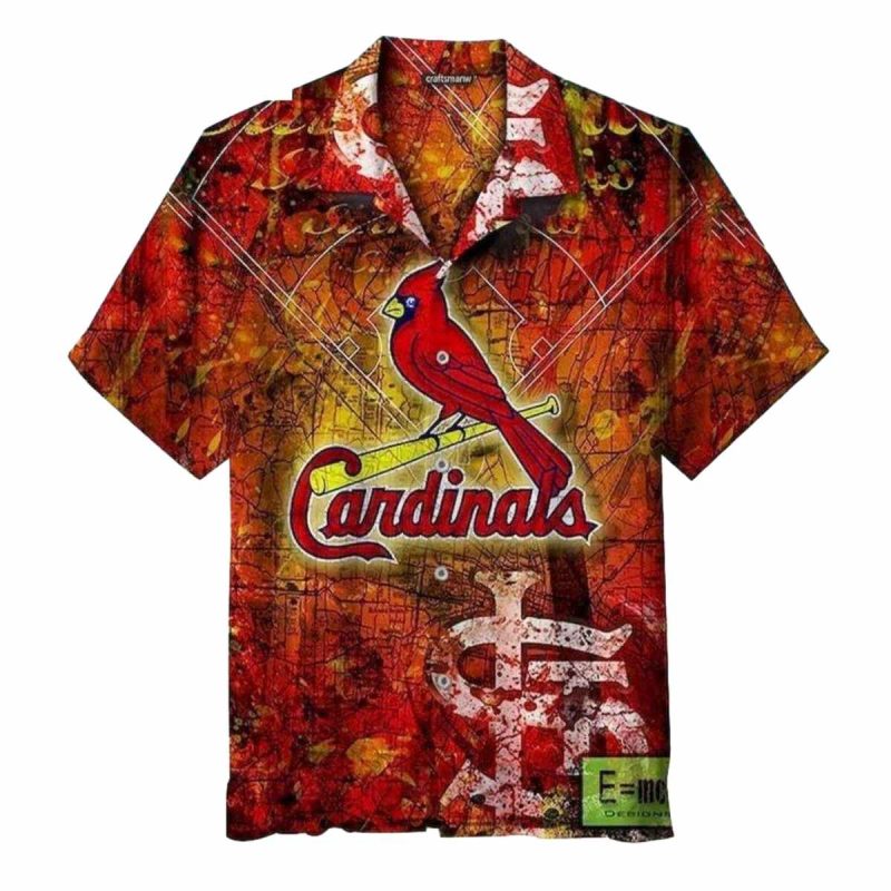 Arizona Cardinals Vintage Red Hawaiian Shirt For Gametime 1