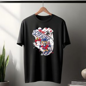 Arizona Cardinals Week 5 Win Ski Trip Adventure with Snowy Mountains and Playful Characters T-Shirt