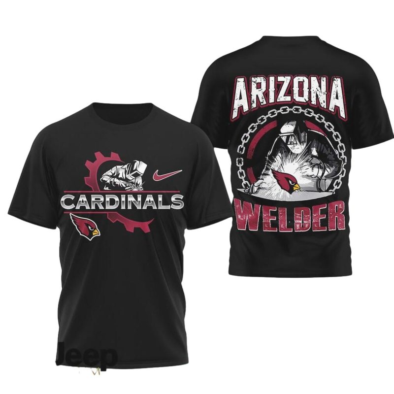 Arizona Cardinals Welder Aop T Shirt 1